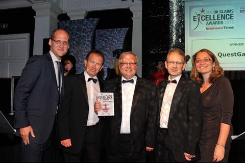 UK Claims Excellence Awards 2013 Outstanding Claims Management Team of the YEar